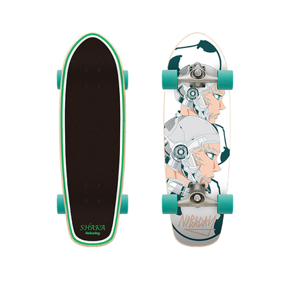 Nobaday 30 Inch Surf Skateboard - Shaka Twins