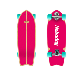 Nobaday 30 Inch Surf Skateboard - Froth Flame