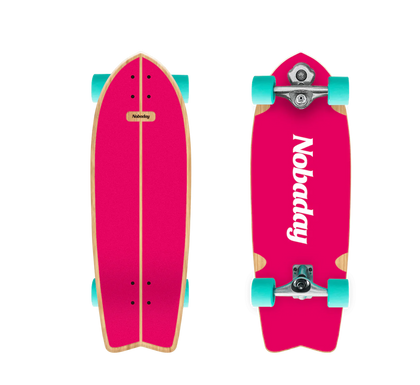 Nobaday 30 Inch Surf Skateboard - Froth Flame