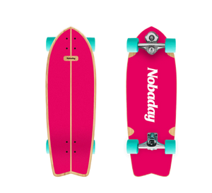 Nobaday 30 Inch Surf Skateboard - Froth Flame