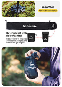 Naturehike Far Wind™ Three-section Telescopic Carbon Trekking Pole (2pcs)