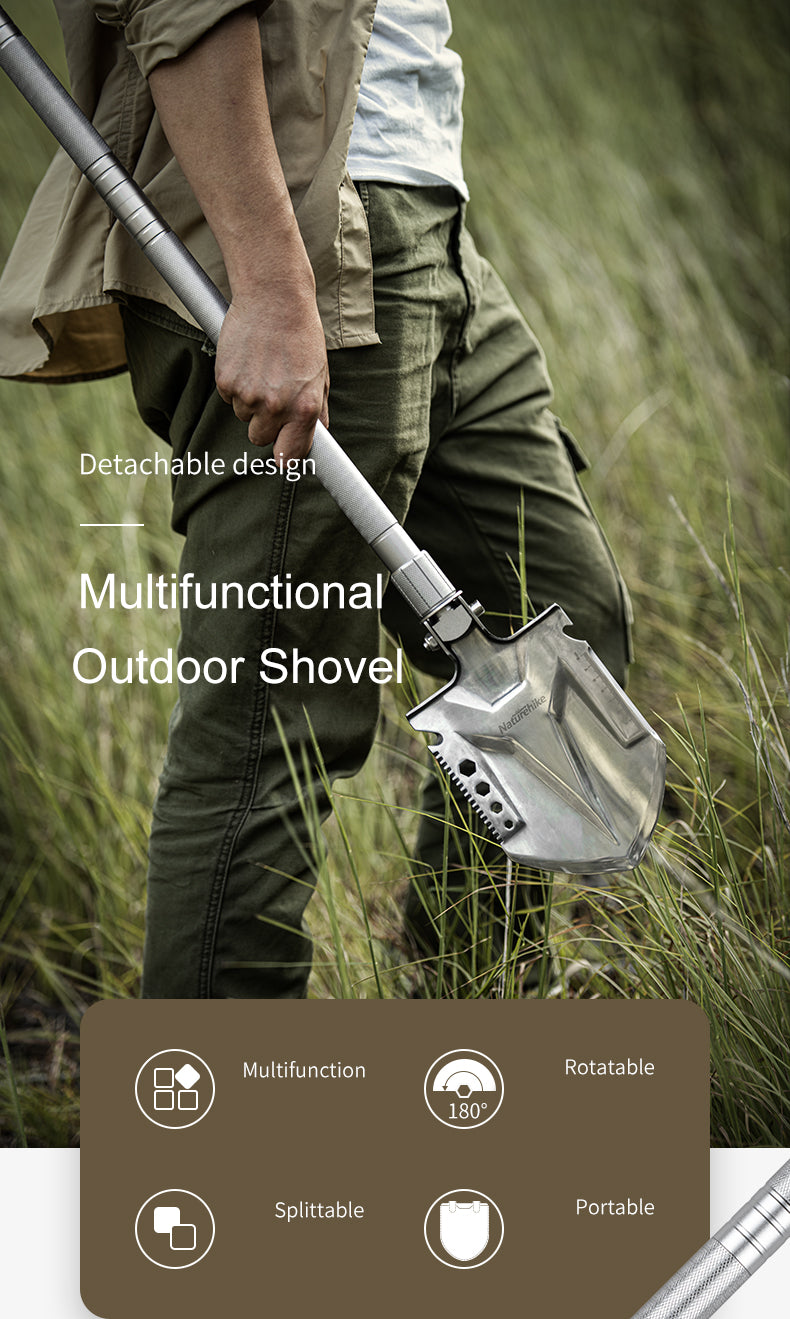 Naturehike Multifunctional Outdoor Shovel Silver