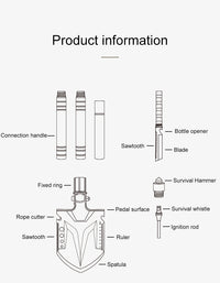 Naturehike Multifunctional Outdoor Shovel Silver