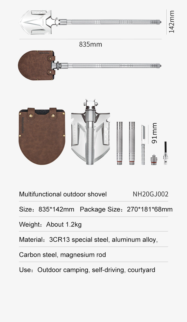 Naturehike Multifunctional Outdoor Shovel (2026)
