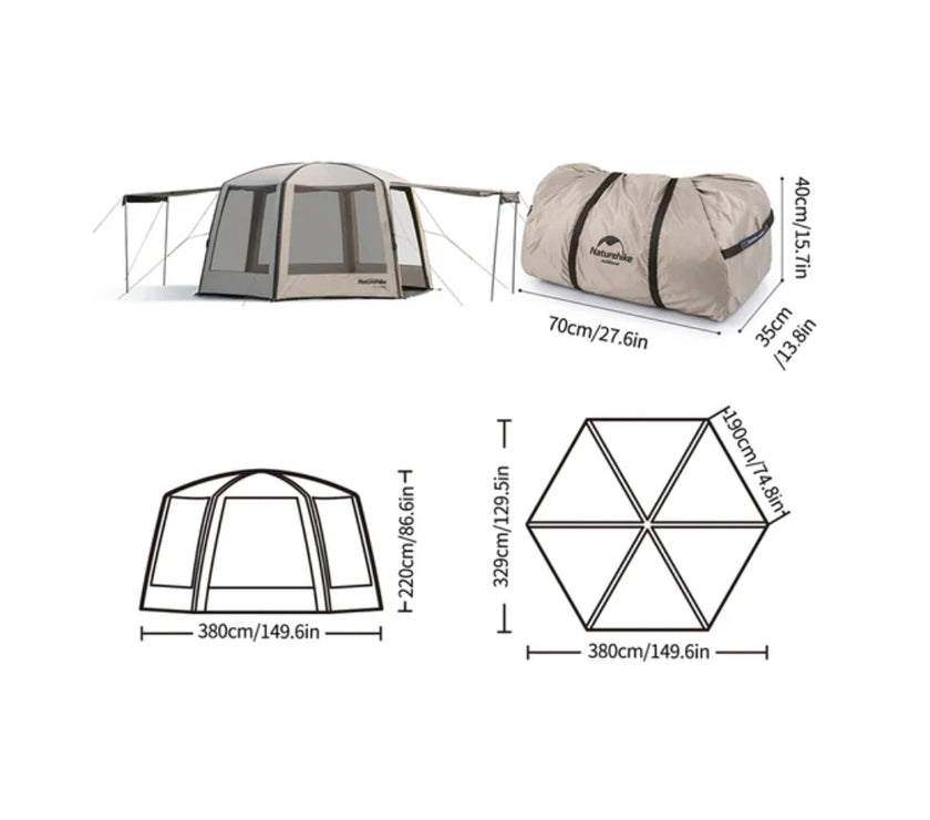 Naturehike Cloud Nest Air-Pole Gazebo