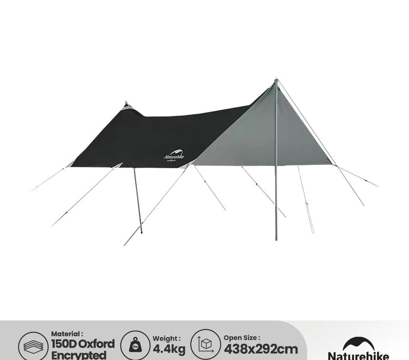naturehike tarp Naturehike Hexagon Tarp Clear 438 x 292 cm