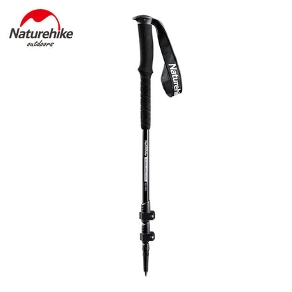 Naturehike Qing Xue Pro Three Section 7075 Aluminum Alloy Trekking Pole Elegant Black/56-120Cm/Upgraded Version