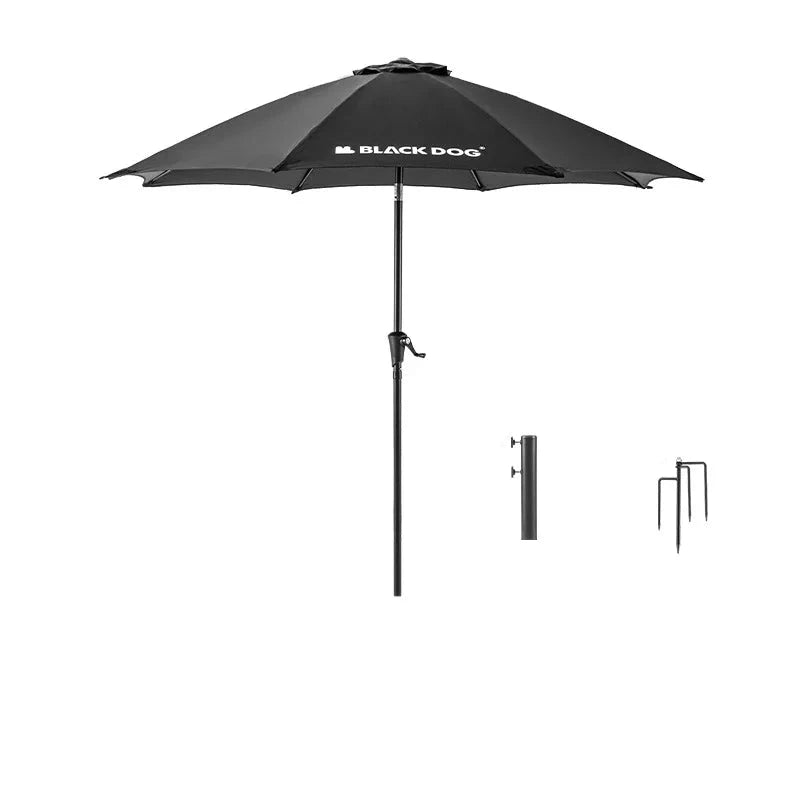 Black Dog Sunset Outdoor Umbrella - Pro