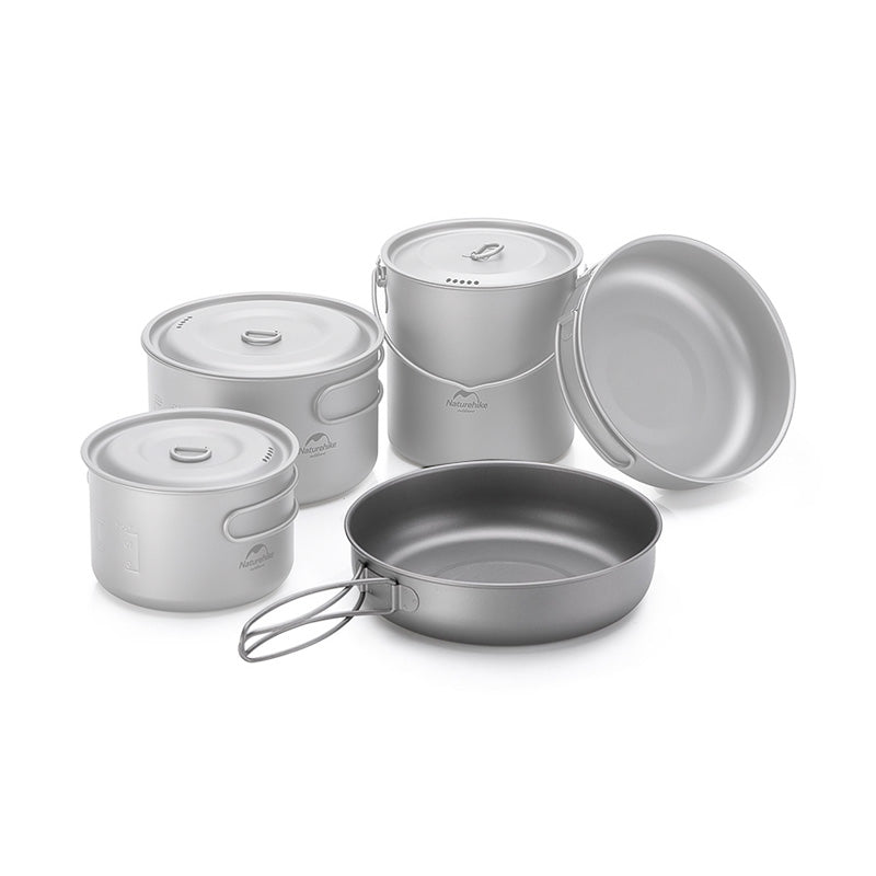 Naturehike TJP01 Outdoor Ti Frying Pan-9H Ti Color