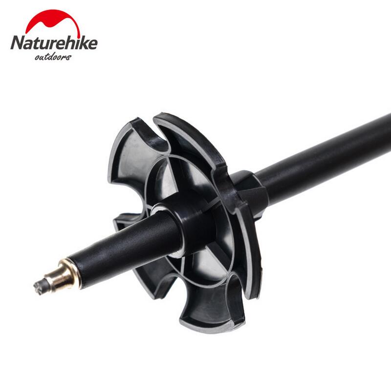 Naturehike Qing Xue Pro Three Section 7075 Aluminum Alloy Trekking Pole Elegant Black/56-120Cm/Upgraded Version