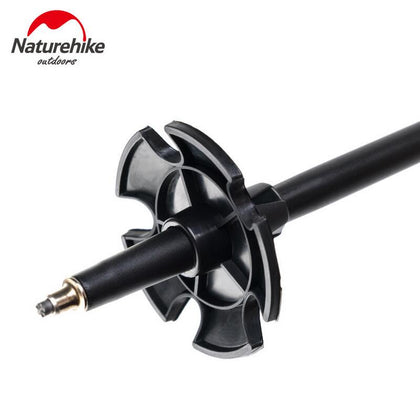 Naturehike Qing Xue Pro Three Section 7075 Aluminum Alloy Trekking Pole Elegant Black/56-120Cm/Upgraded Version