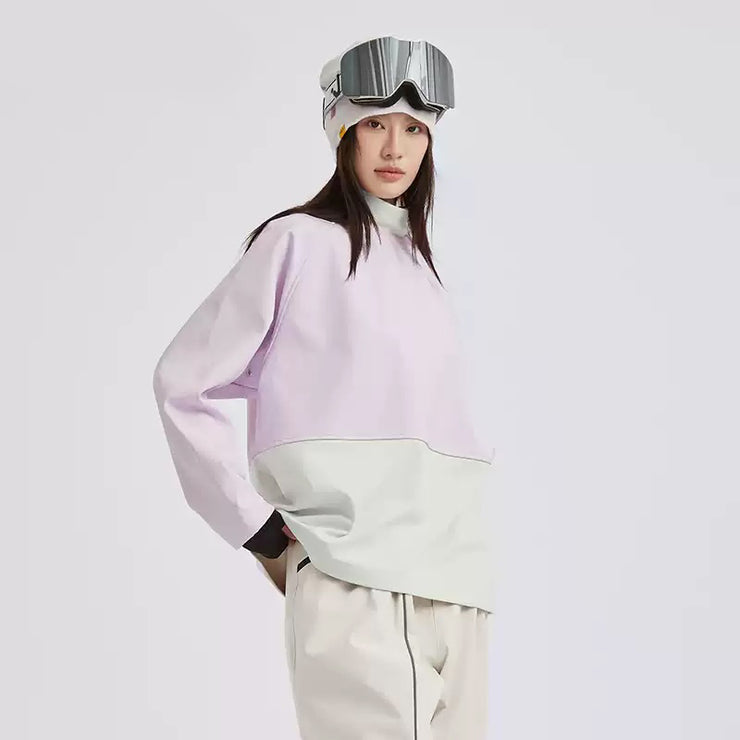 Vector Lilac Turtleneck Snow Crew Mid-Layer Sweatshirt - Unisex