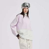 Vector Lilac Turtleneck Snow Crew Mid-Layer Sweatshirt - Unisex