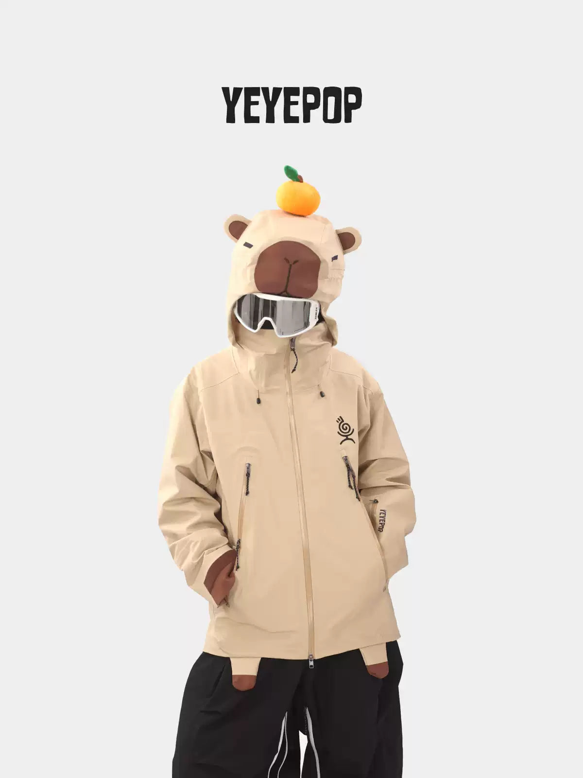 YEYEPOP Freeride Capybara Insulated Ski & Snowboard Jacket - Unisex