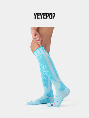 YEYEPOP Ski Socks - Blue