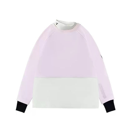 Vector Lilac Turtleneck Snow Crew Mid-Layer Sweatshirt - Unisex