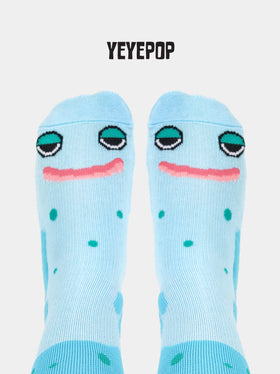 YEYEPOP Ski Socks - Blue