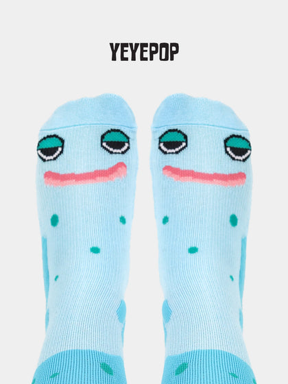 YEYEPOP Ski Socks - Blue