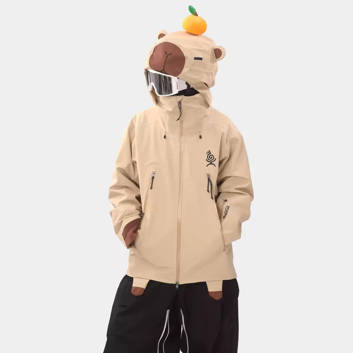 YEYEPOP Freeride Capybara Insulated Ski & Snowboard Jacket - Unisex
