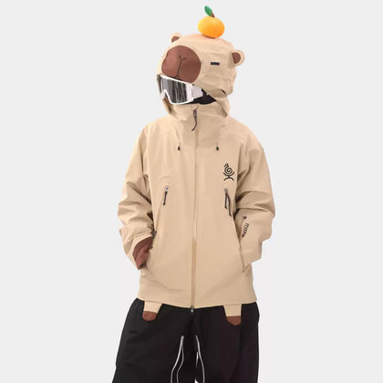 YEYEPOP Freeride Capybara Insulated Ski & Snowboard Jacket - Unisex