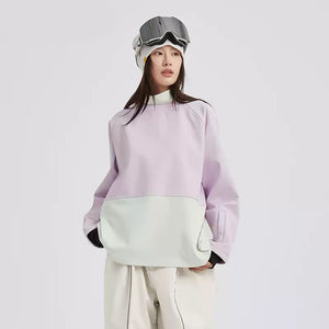 Vector Lilac Turtleneck Snow Crew Mid-Layer Sweatshirt - Unisex