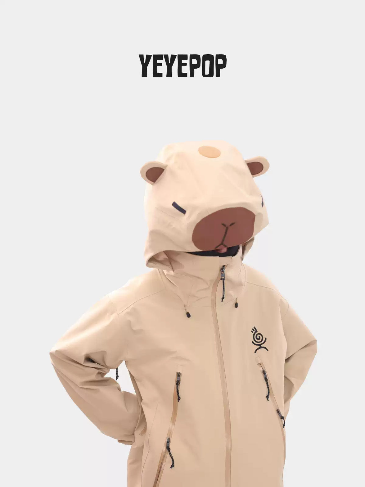 YEYEPOP Freeride Capybara Insulated Ski & Snowboard Jacket - Unisex