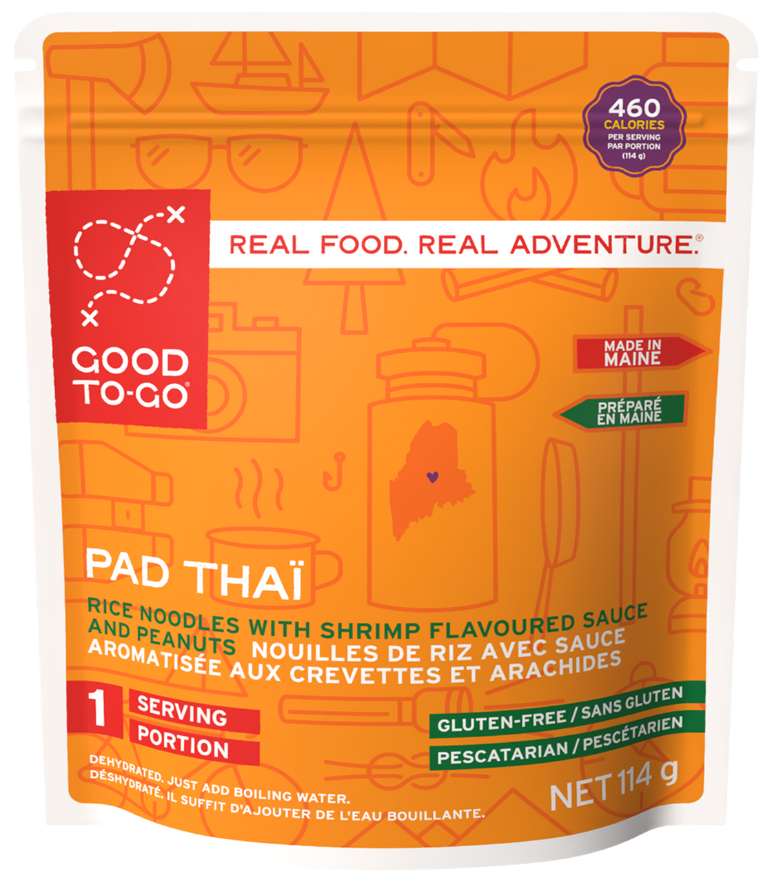 Good To-Go Pad Thai single serving pouch front