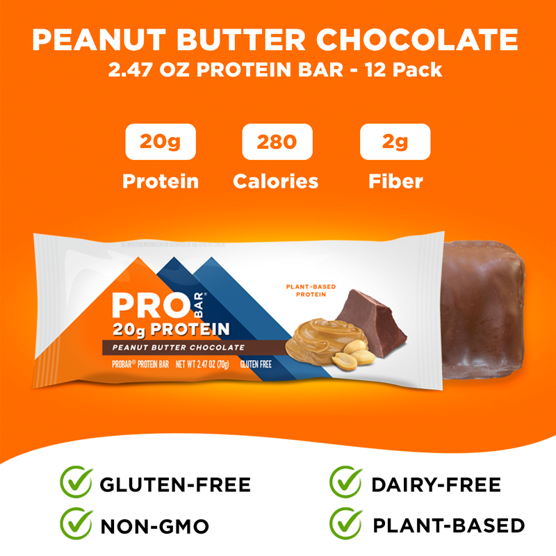 Probar Protein Bar - Peanut Butter Chocolate (12 x 70 g)