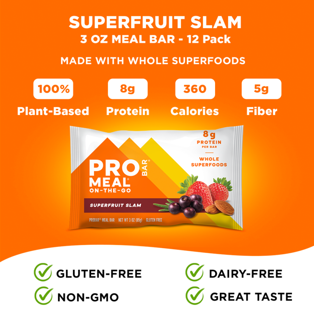 Probar Meal Replacement Bar - Superfruit Slam (12 x 85 g)