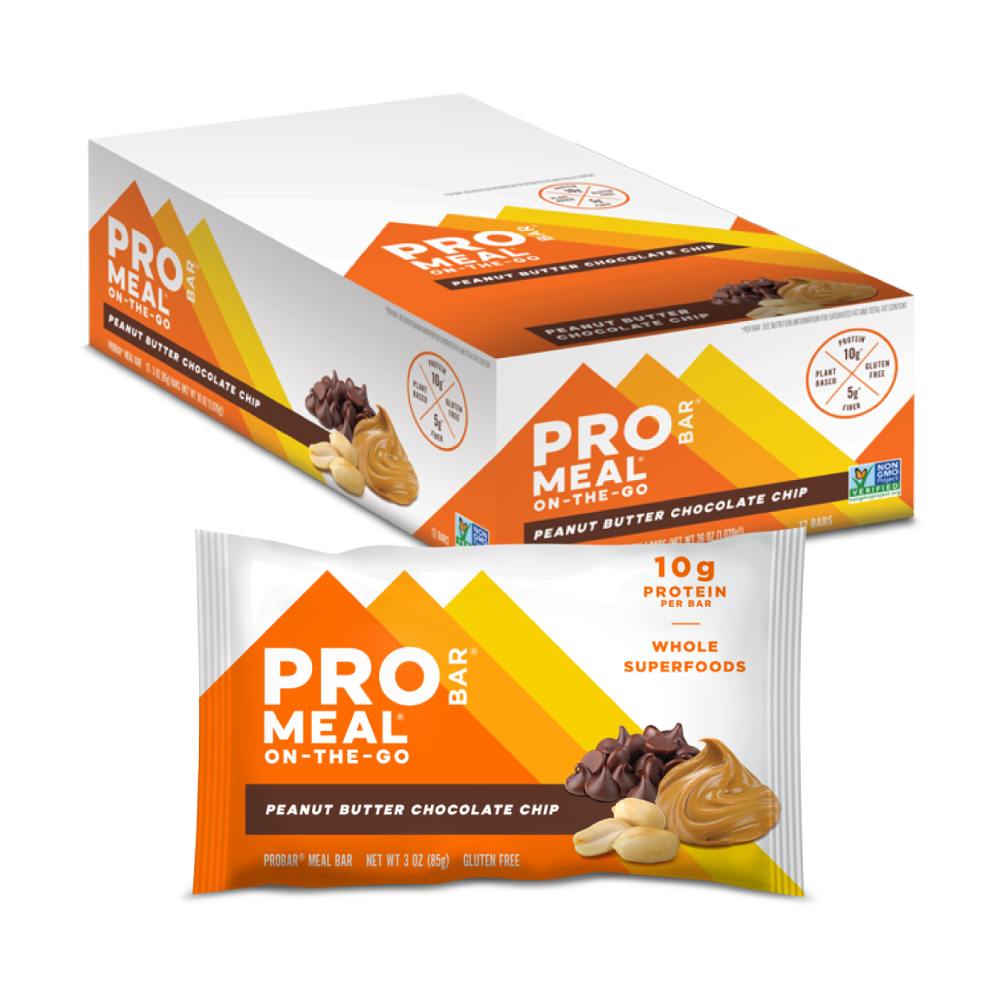 Probar Meal Replacement Bar - Peanut Butter Chocolate Chip (12 x 85 g)