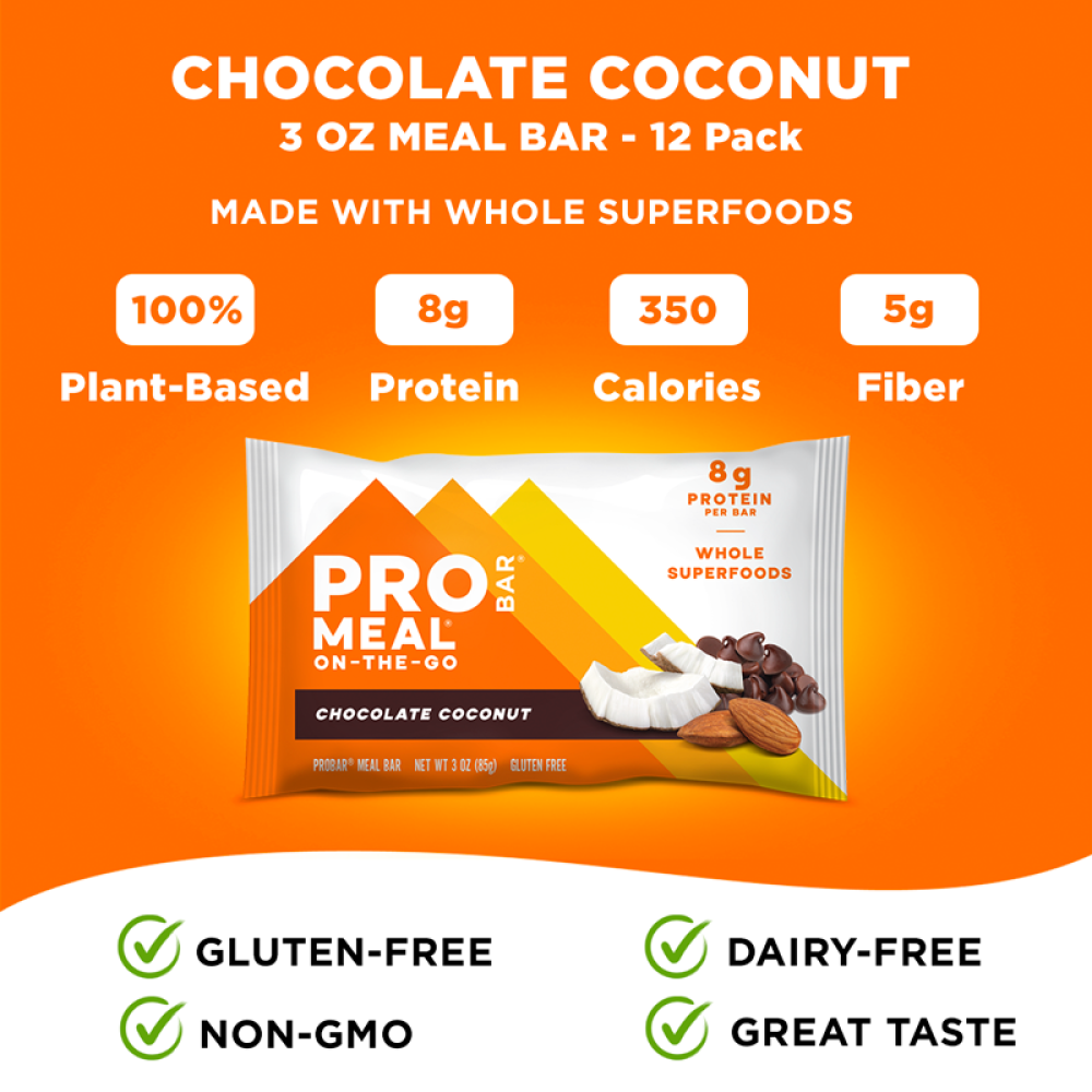 Probar Meal Replacement Bar - Chocolate Coconut (12 x 85 g)