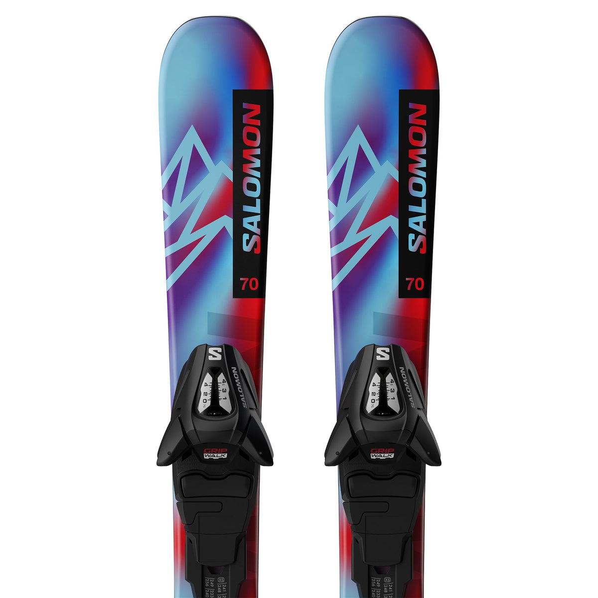 Salomon QST Jr XS Skis + C5 GW J75 Bindings - Junior