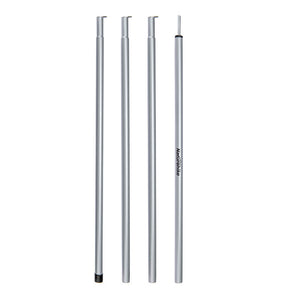 Naturehike 4Section 2.4Meters Steel Canopy Poles Silver(2Pcs)