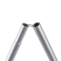 Naturehike 4Section 2.4Meters Steel Canopy Poles Silver(2Pcs)