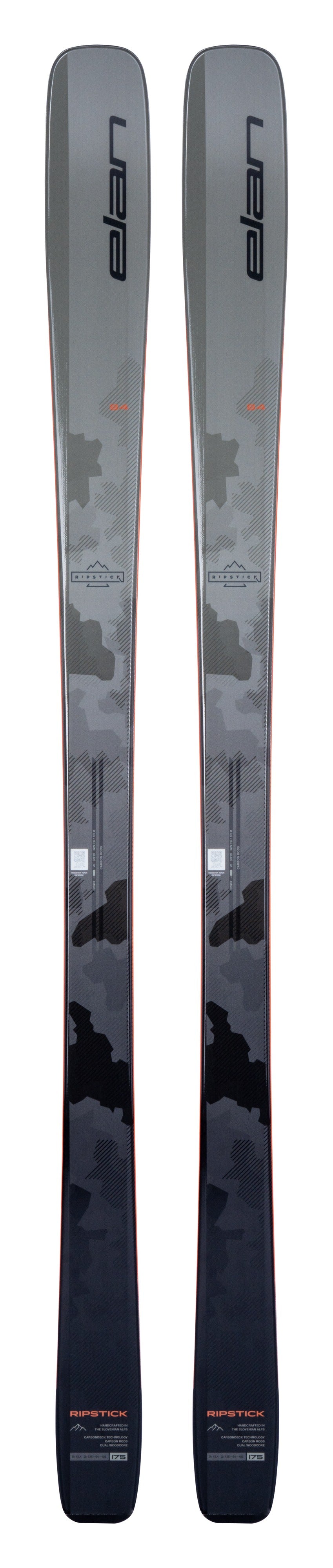 Elan Ripstick 84 Skis (Flat) - Men's - upright full-length topsheet