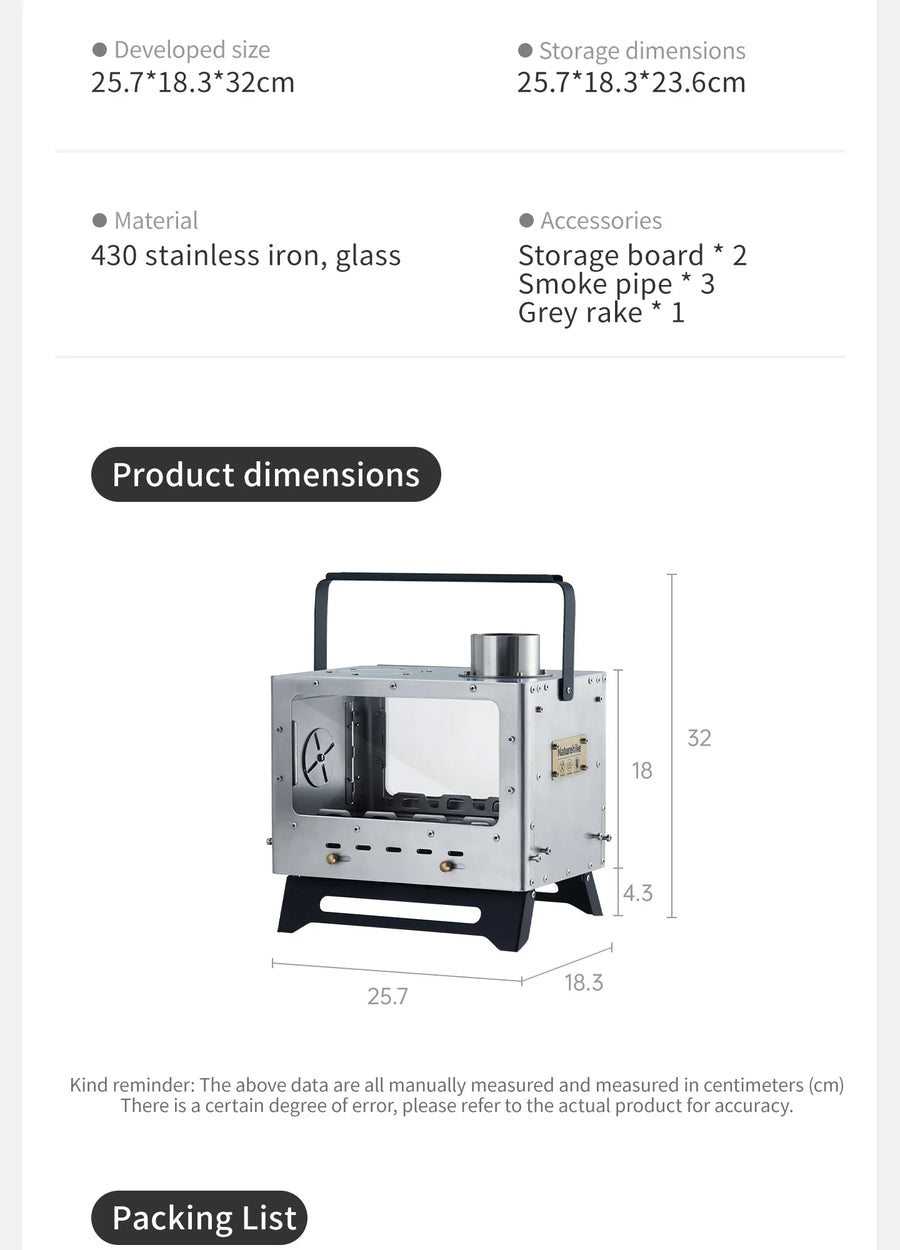 Naturehike Ice Field Little Fire God Firewood Stove (2026)