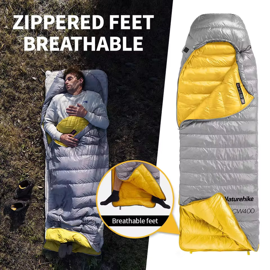 Naturehike Cicada Wing CW700 Down Envelope Sleeping Bag - With Hood (2026)
