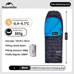 Naturehike Cicada Wing CW400 Square Down Sleeping Bag (2026)