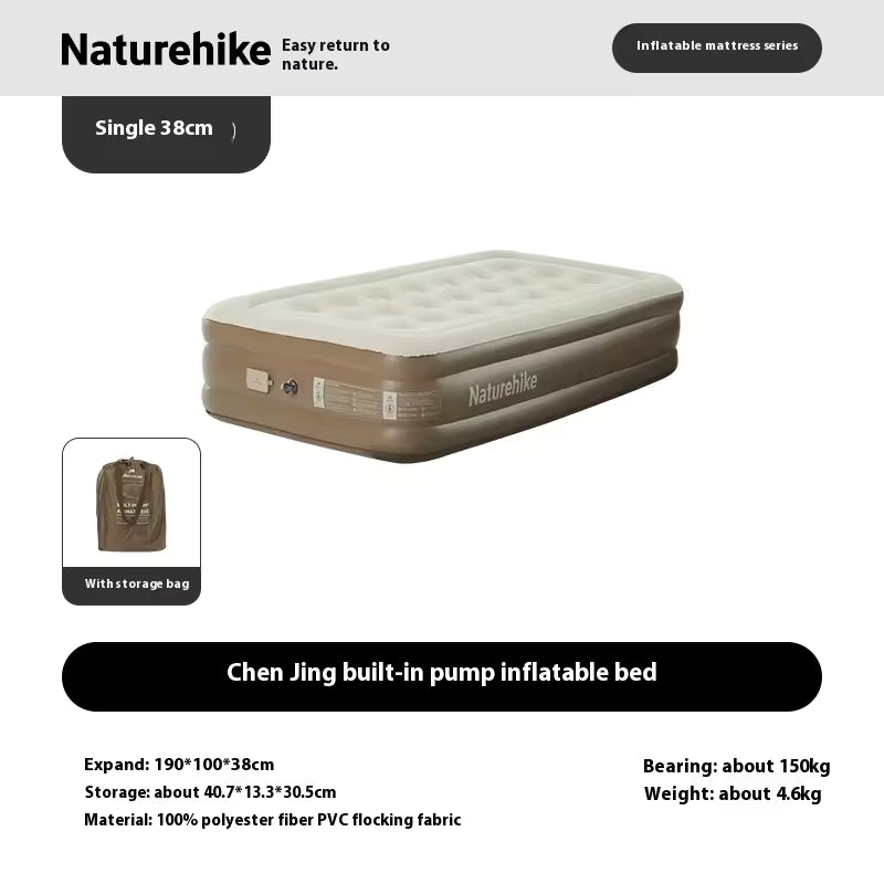 Naturehike Chenjing Built-In Pump Inflatable Mattress - 38cm