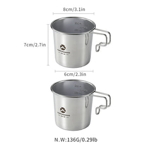 Camping Moon S-190 304 Stainless Steel Small Beer Mug (2026)