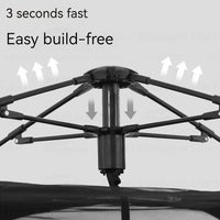 Black Dog Full Black Pyramid Tent