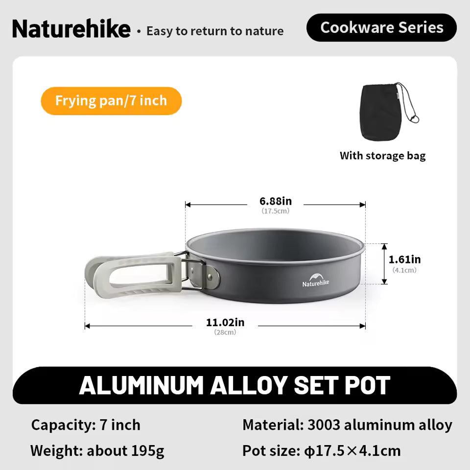 Naturehike Wild Trekking Aluminium Alloy Frying Pan