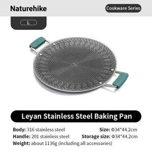 Naturehike Leyan Stainless steel baking pan (2026)