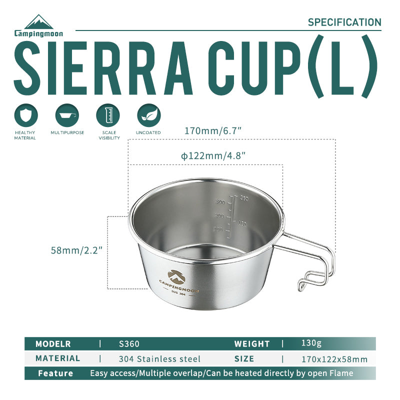 Campingmoon Deep Sierra Cup S-360