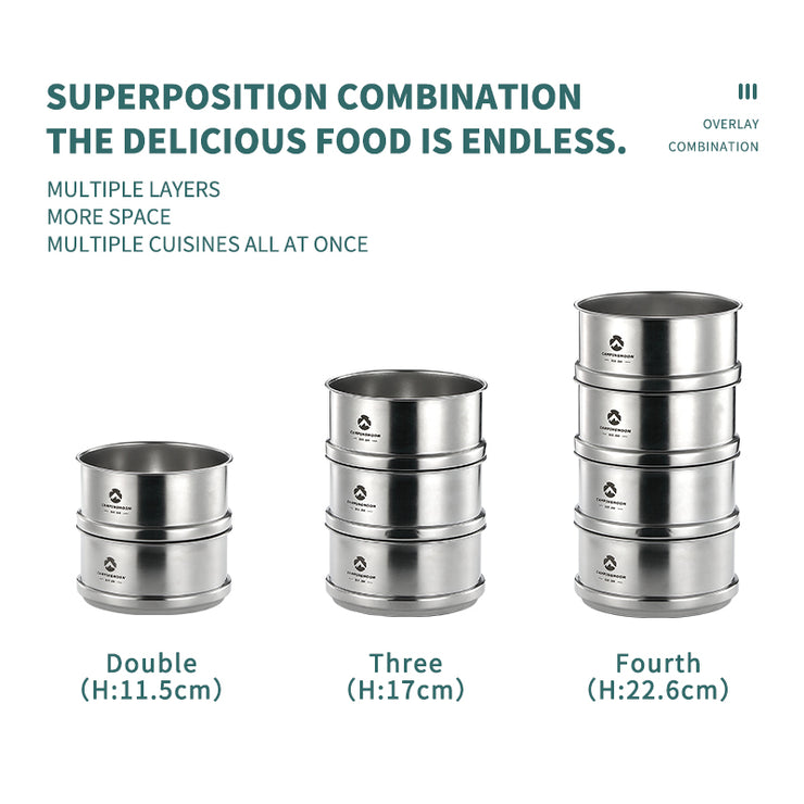 Campingmoon Steamed Cup S362