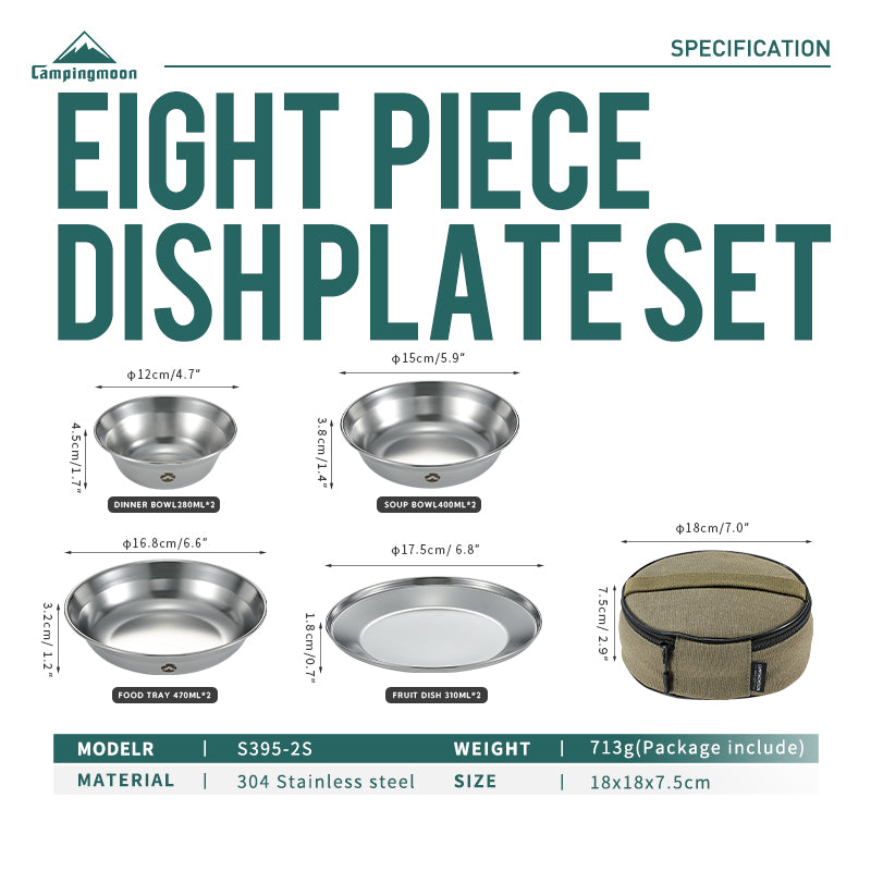 Campingmoon Tableware Set S395-2S