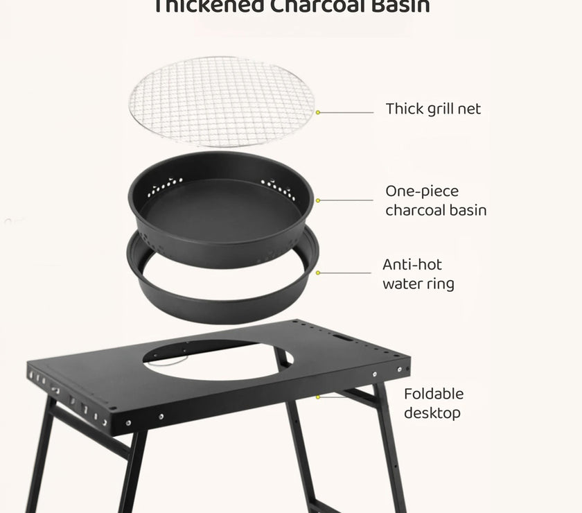 Foldable Portable Korean Bbq Rack【Borderline Selection】