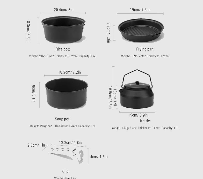 Himalaya Aluminum Alloy Pot Set
