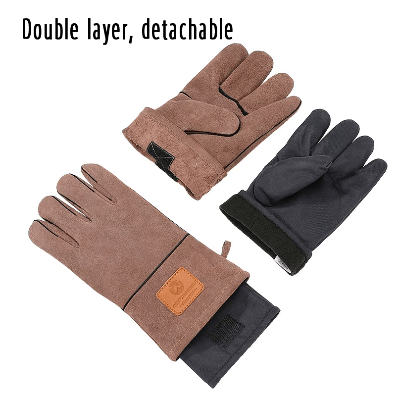 Campingmoon Q28 Protective Heat Insulation Fire Gloves