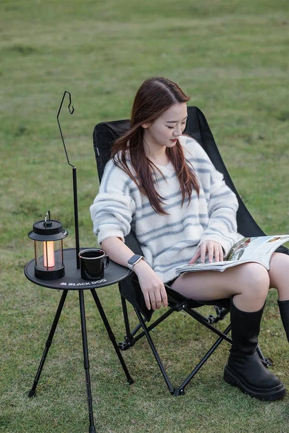 Black Dog 全黑桌子带灯笼架